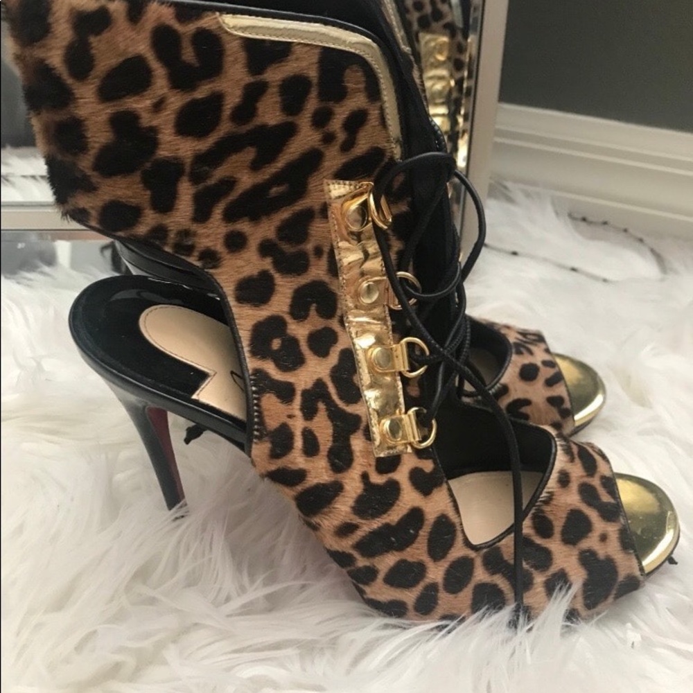 Cheetah print Christian louboutins ❤️🖤